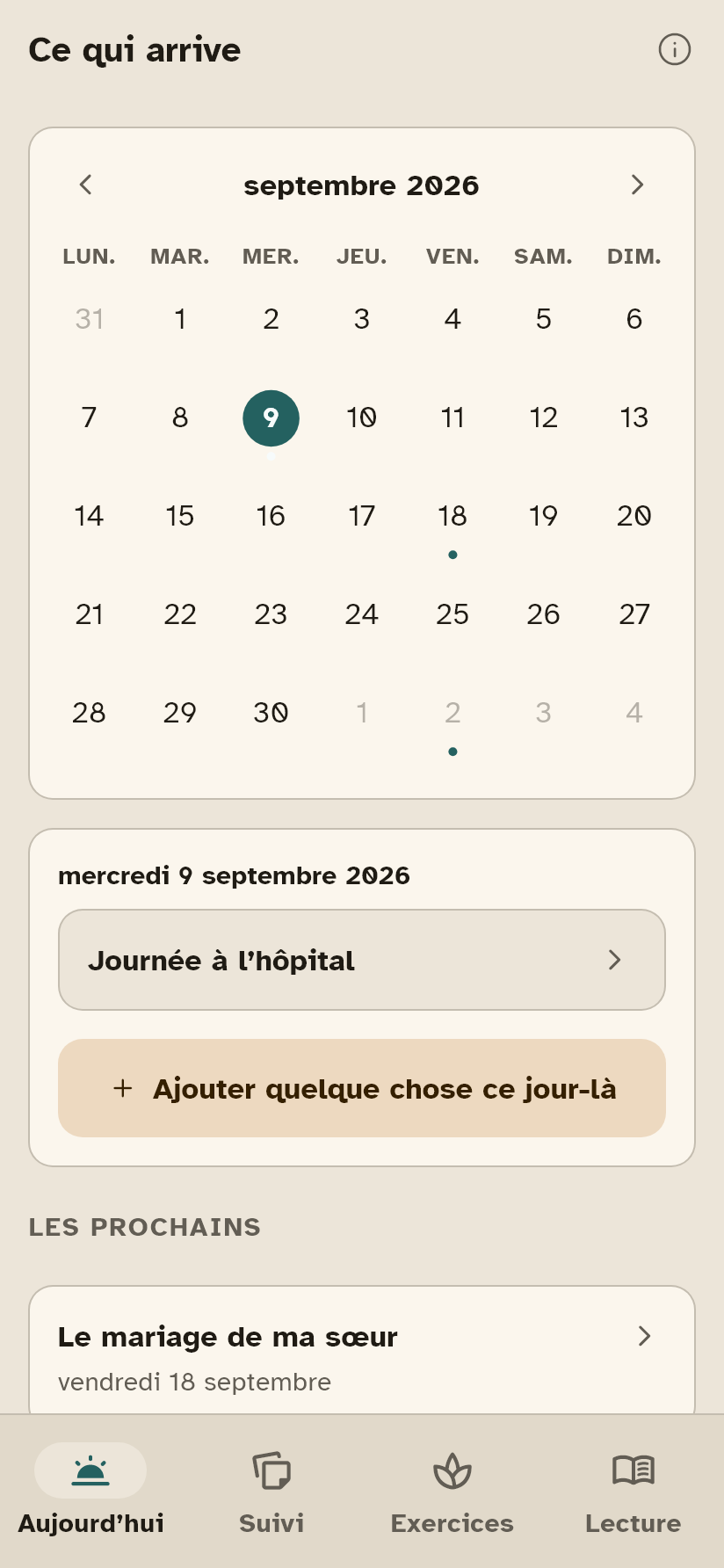 L&rsquo;&eacute;cran Anticiper.
